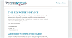 Desktop Screenshot of peyroniesdevicereviewed.com